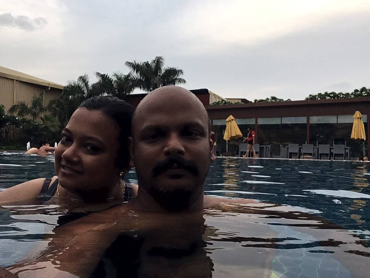 Author & partner at the pool of Umrao
